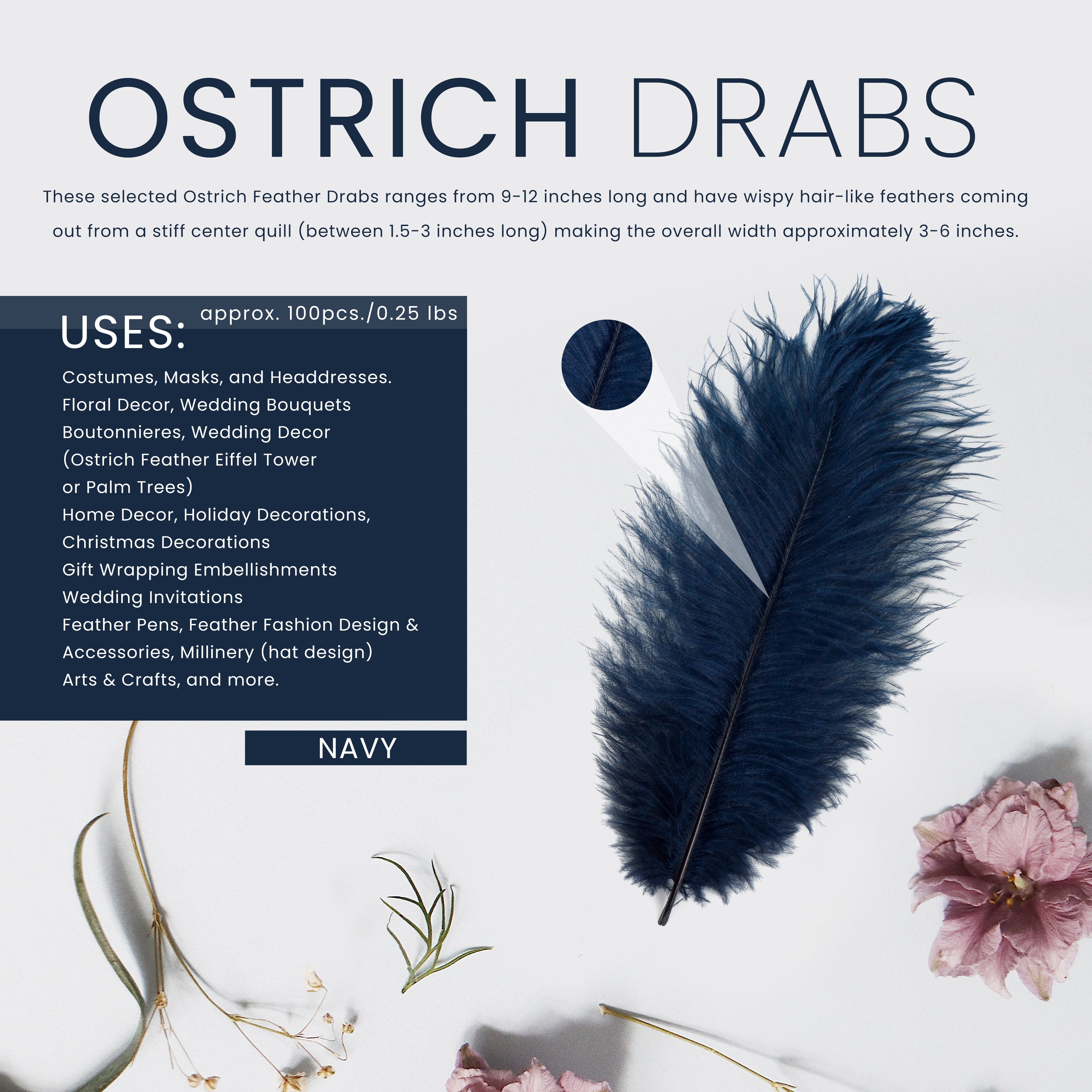 Navy sale ostrich feathers