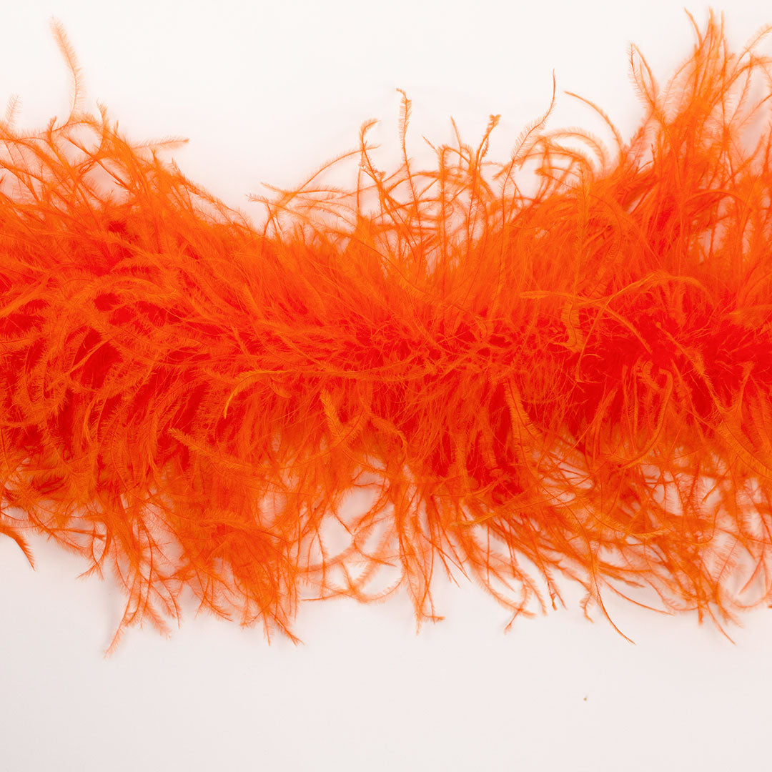 Orange 2 Ply Ostrich Feather Boa
