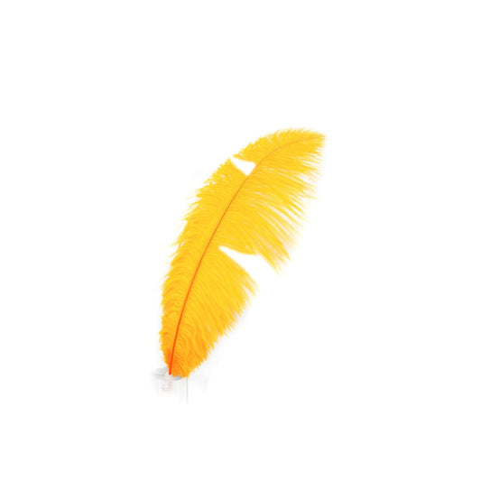 Bulk Ostrich Feathers-Damaged Drabs - Mango