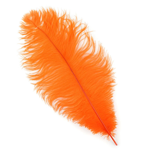 Ostrich Feathers 13-16" Drabs - Orange