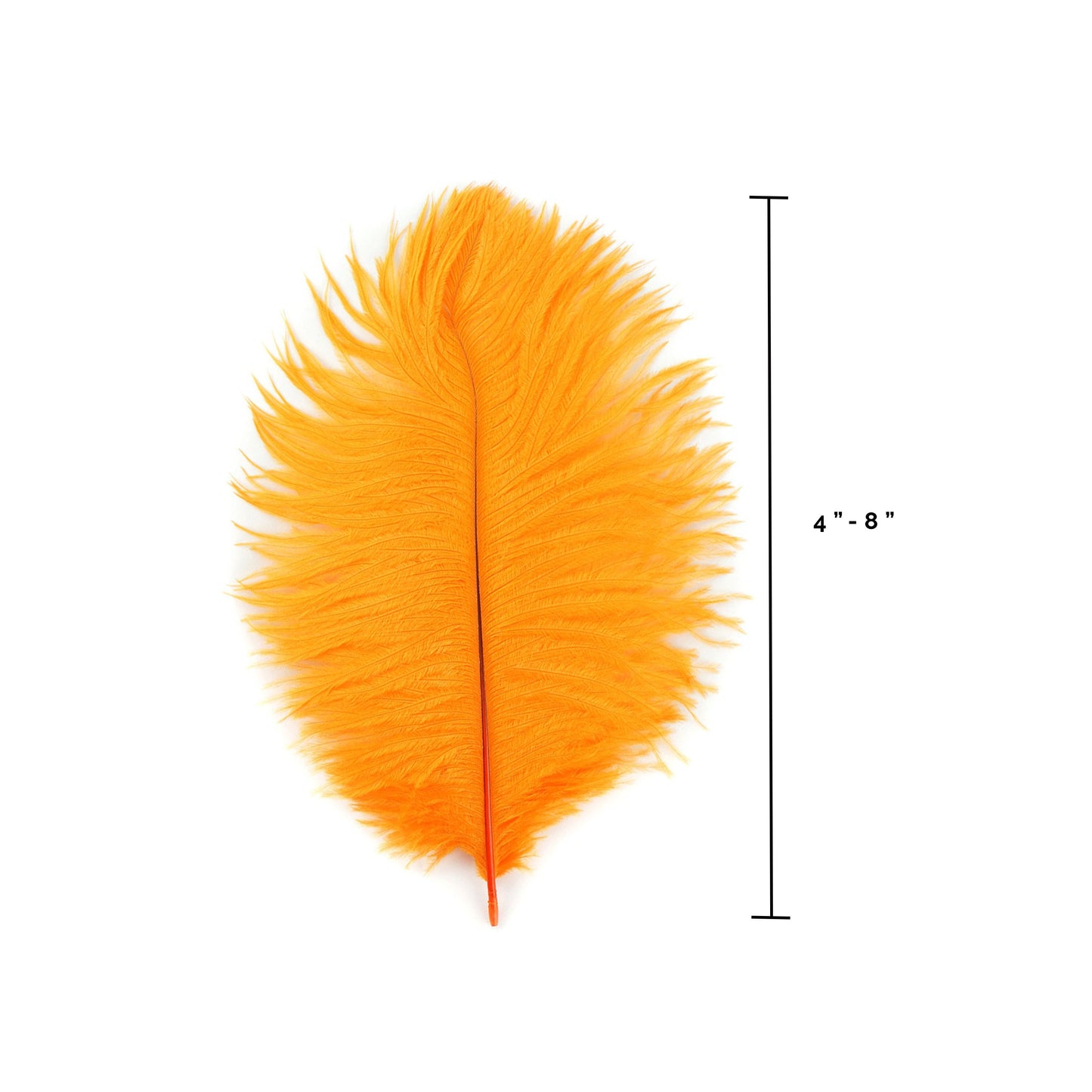 Ostrich Feathers 4-8" Drabs - Mango