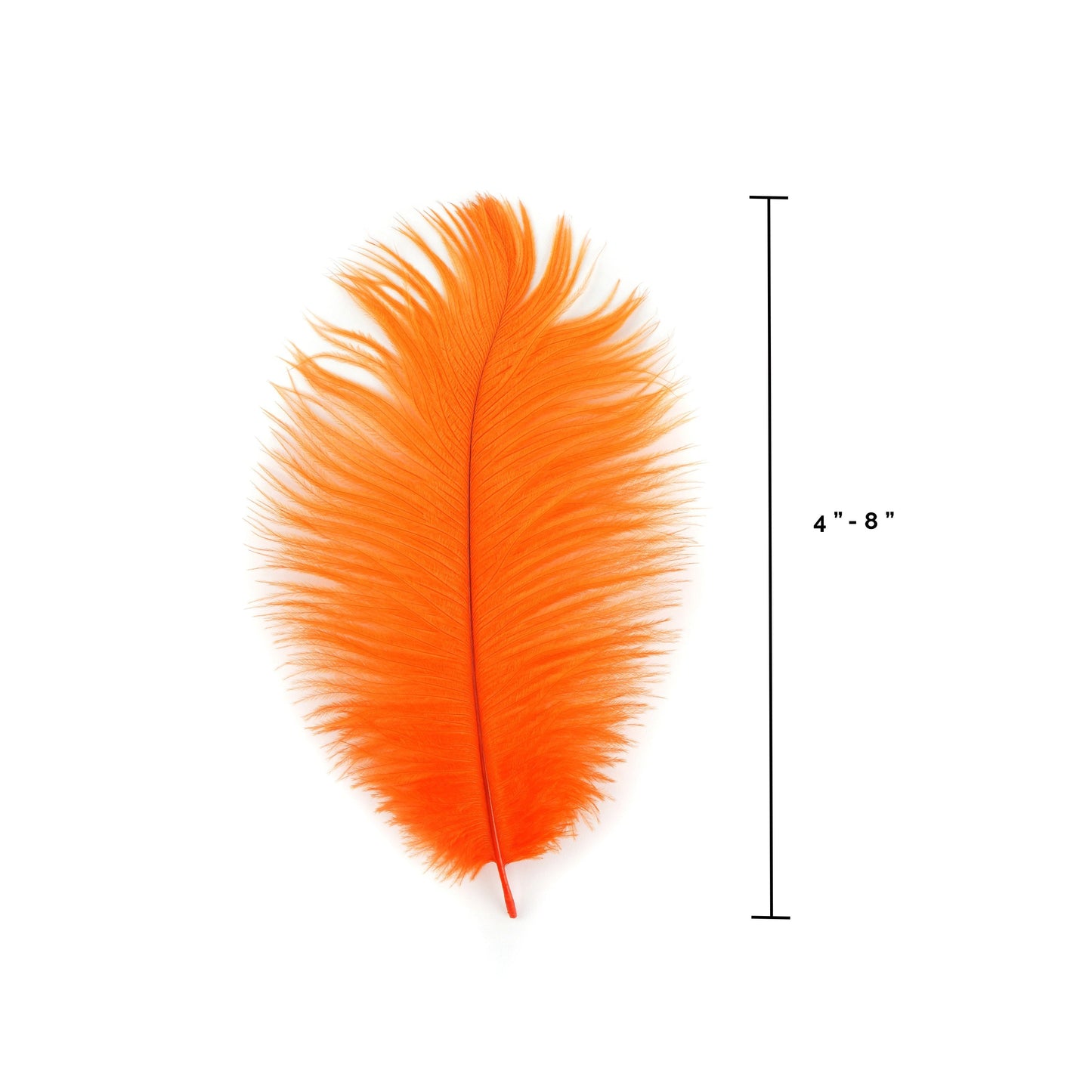 Ostrich Feathers 4-8" Drabs - Orange