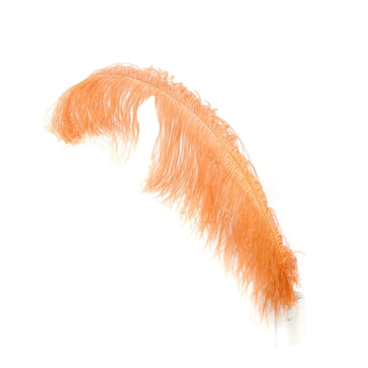 Bulk 21 Pcs Ostrich Feathers-Damaged Femina 18-30" - Cinnamon