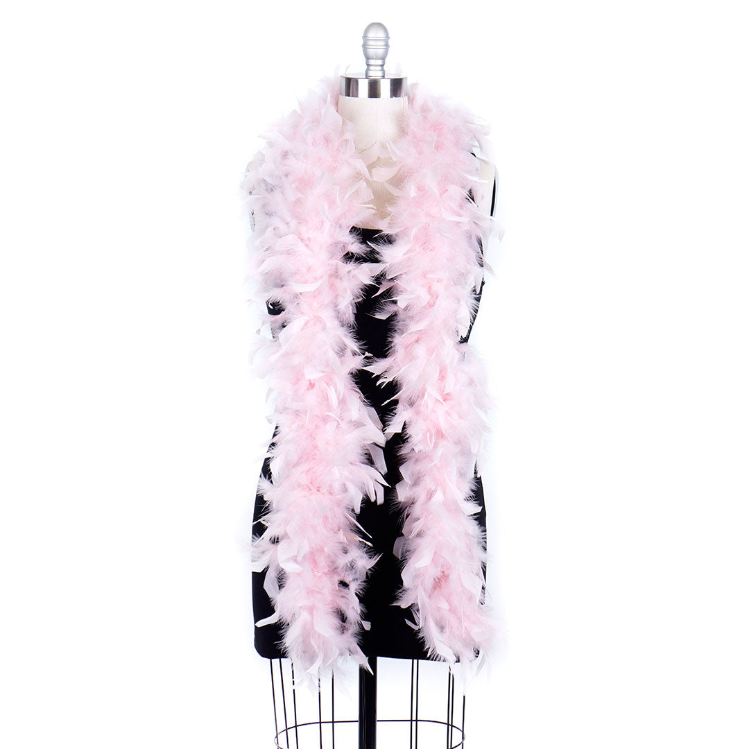 Chandelle Feather Boa - Medium Weight - Light Pink