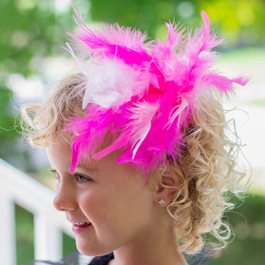 Pink Feather Clip