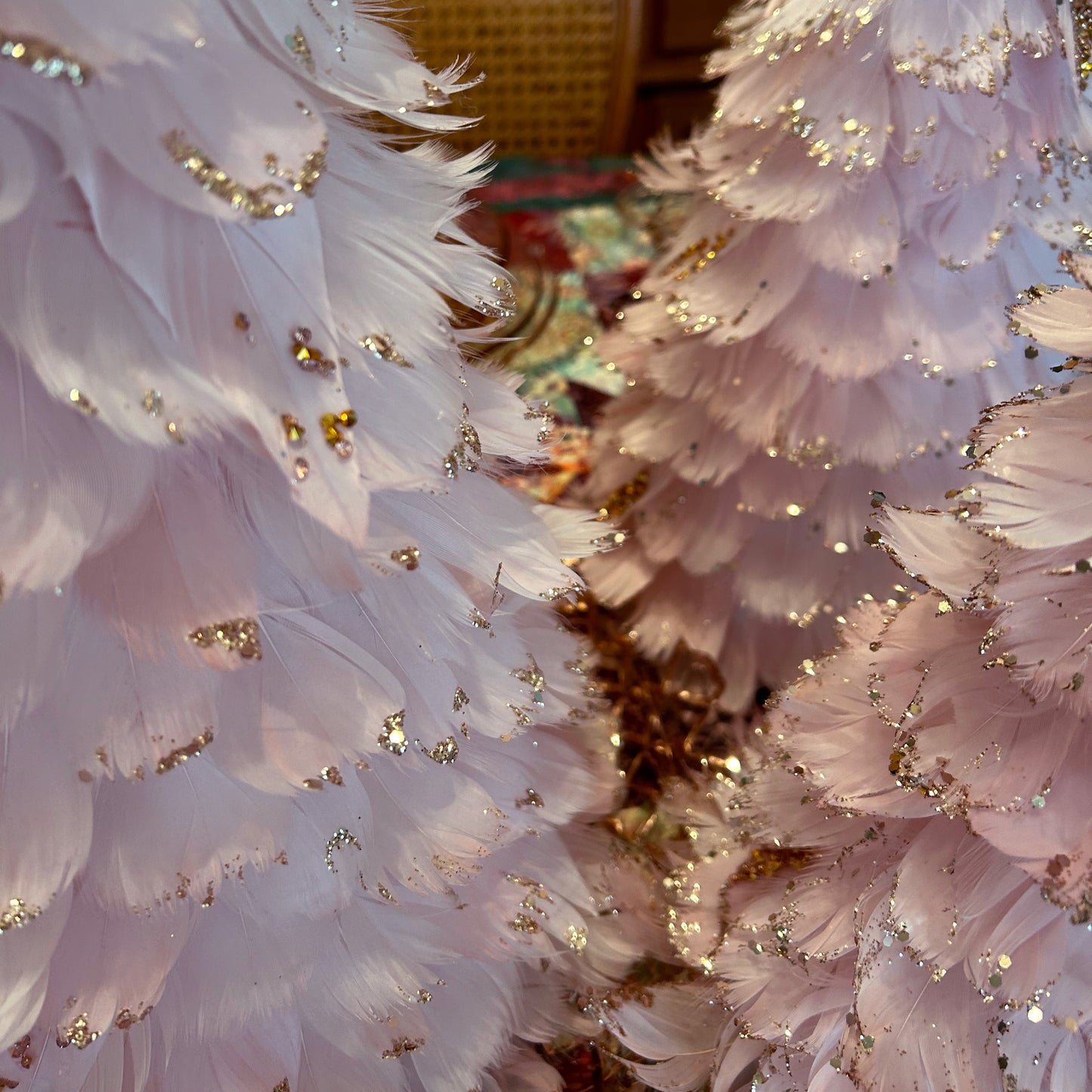 Feathered Pink Christmas Tree