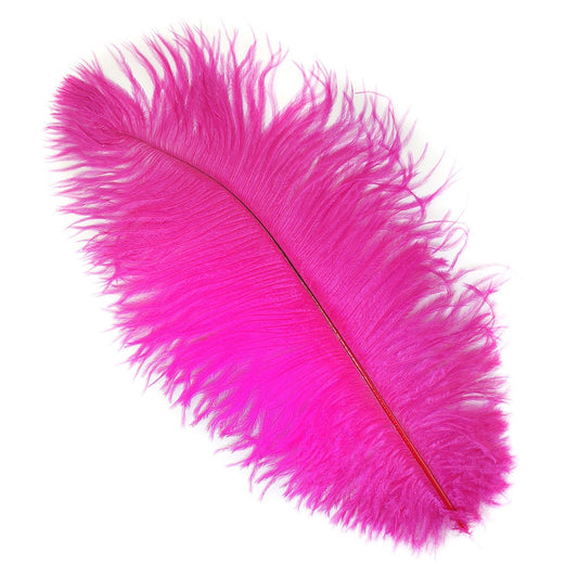 Ostrich Feathers 13-16" Drabs - Shocking Pink