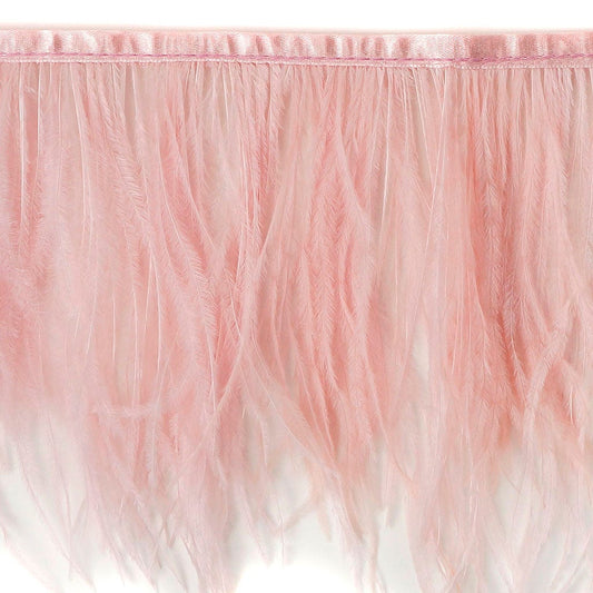 One-Ply Ostrich Feather Fringe - 1 Yard - Champagne