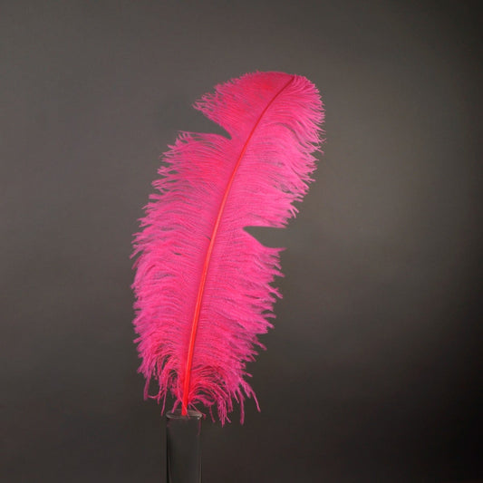 Bulk Ostrich Feathers-Damaged Femina - Pink Orient