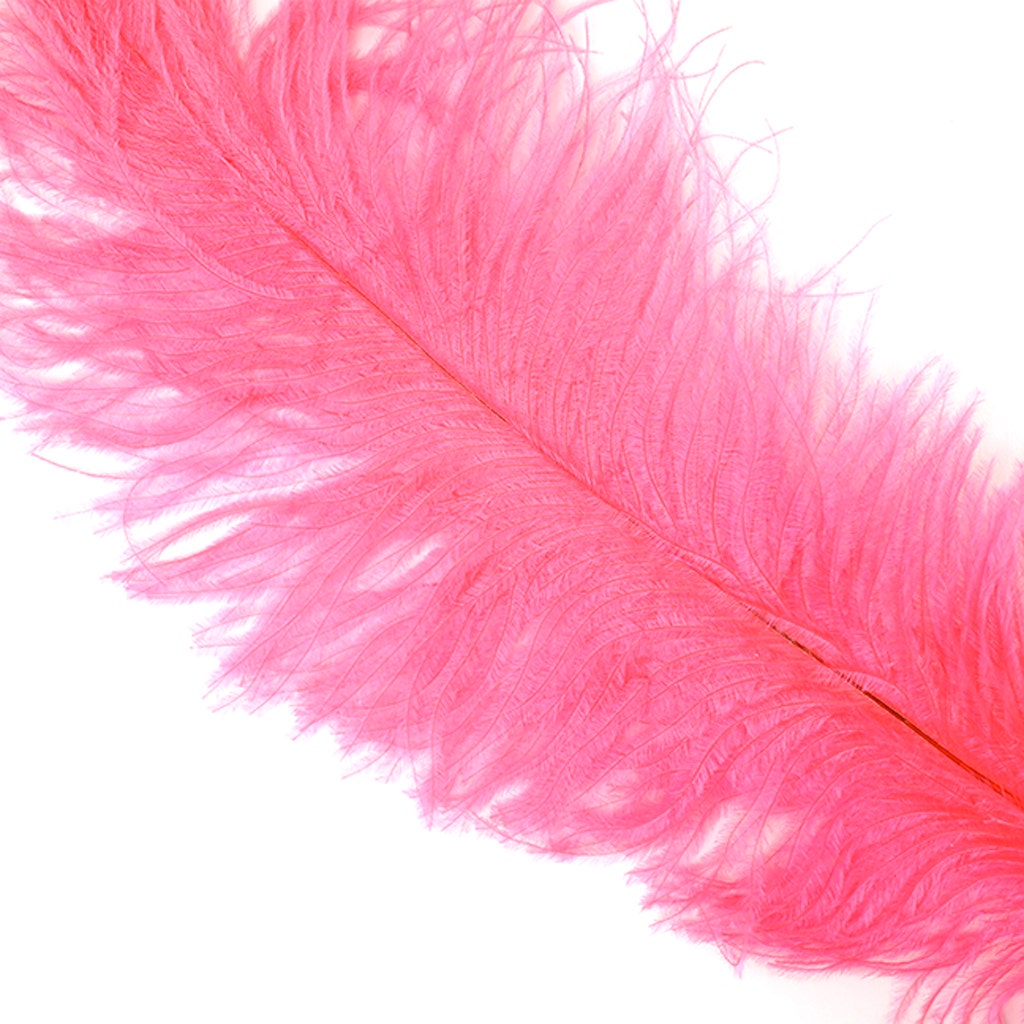 Large Ostrich Feathers - 18-24" Spads - Pink Orient