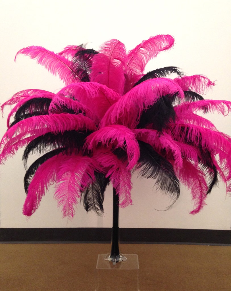 Large Ostrich Feathers - 18-24" Spads - Pink Orient
