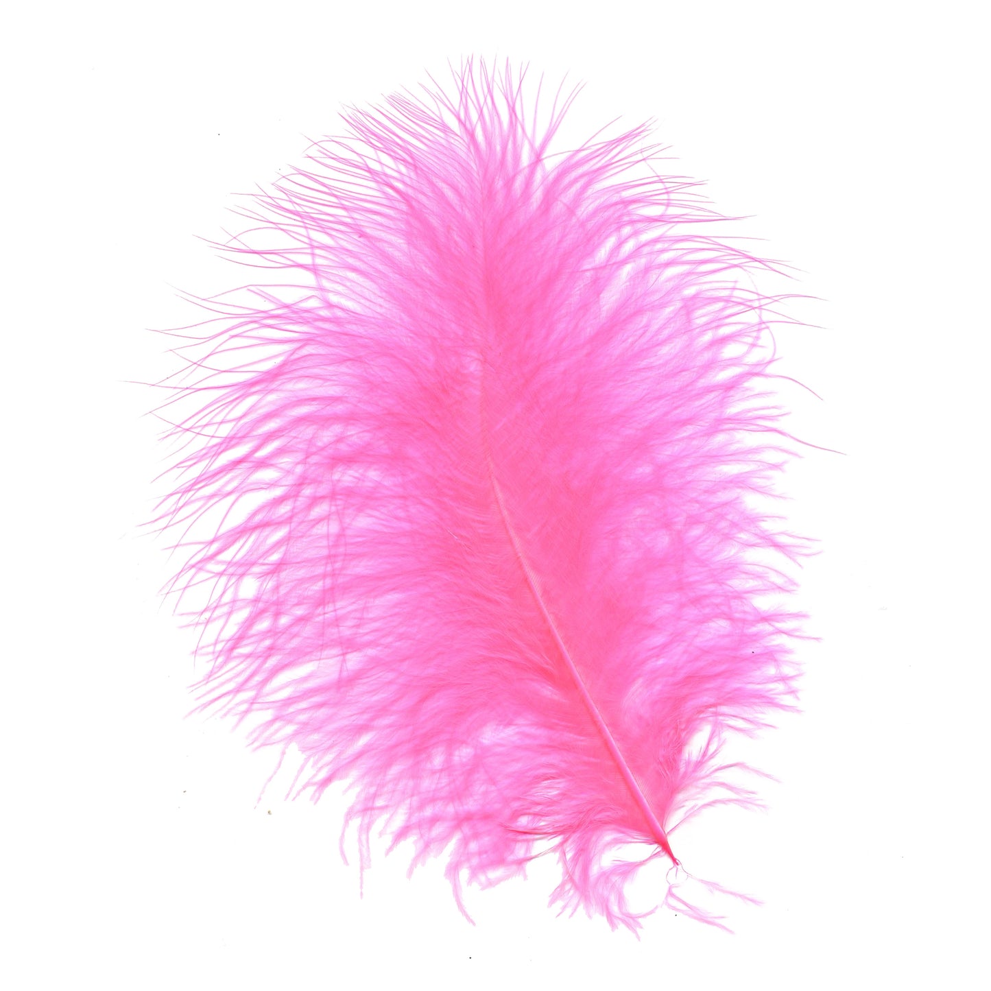 Loose Turkey Marabou Feathers 3-8" Dyed - Pink Orient