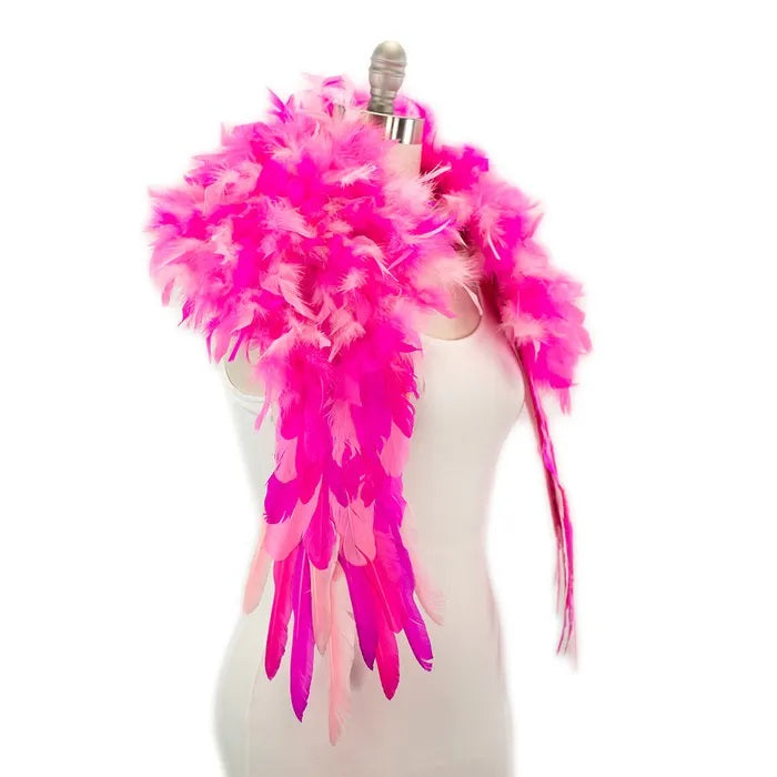 Feather Shrug - Flamingo Pink