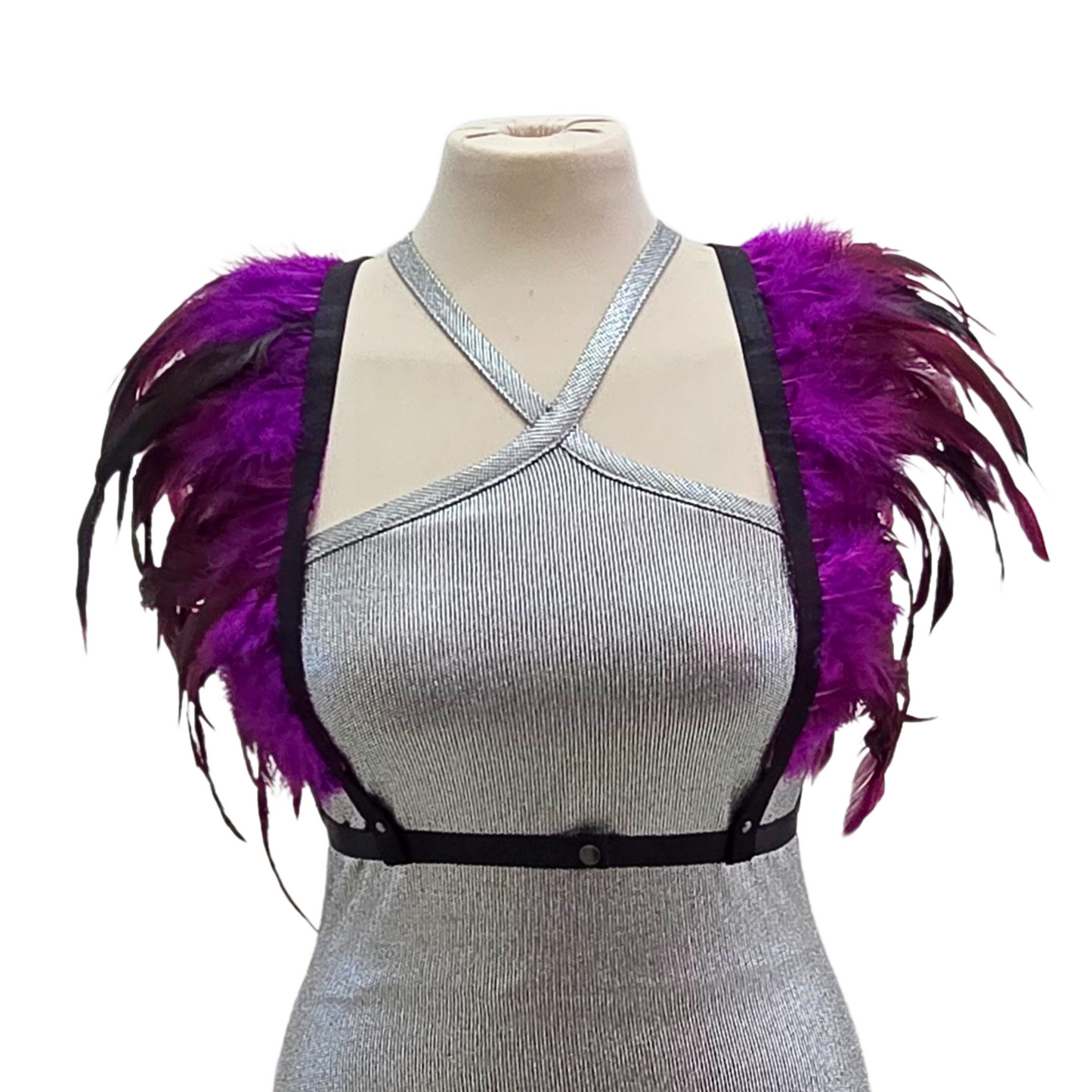 Dakota Feathers Down Harness - Fluorescent Lilac