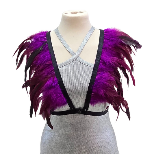 Dakota Feathers Down Harness - Fluorescent Lilac