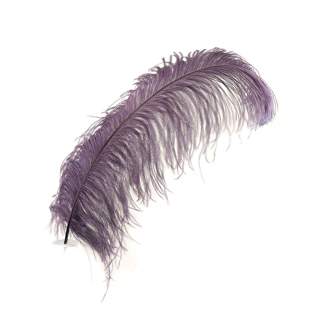 Large Ostrich Feathers - 20-25" Prime Femina Plumes - Amethyst