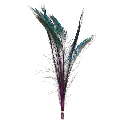 Peacock Swords Stem Dyed - Purple