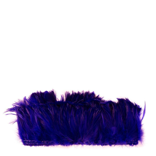 Bulk Rooster Hackle-White-Dyed - Dark Lilac