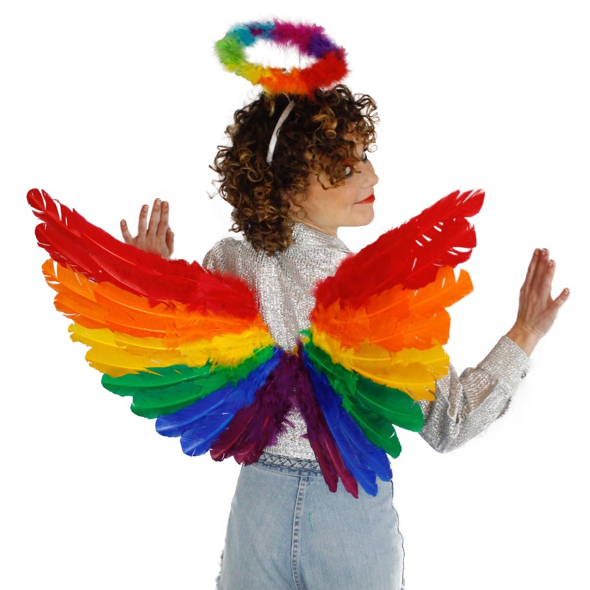 Rainbow Feather Wings