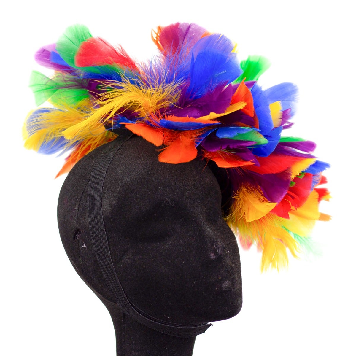 Rainbow Puff Fascinator