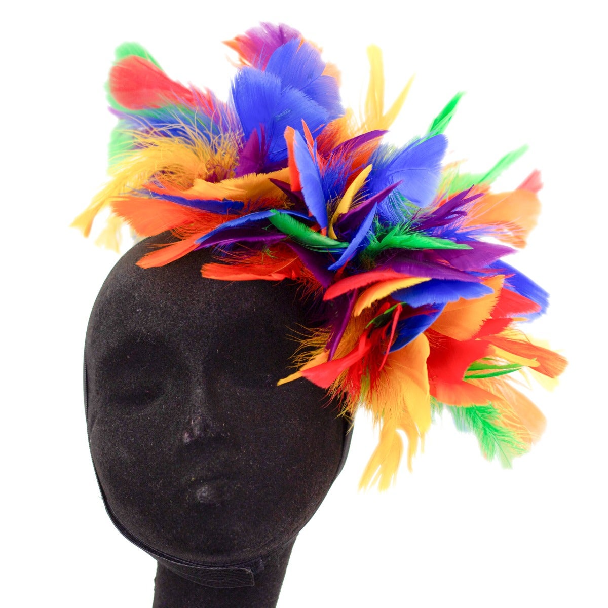 Rainbow Puff Fascinator