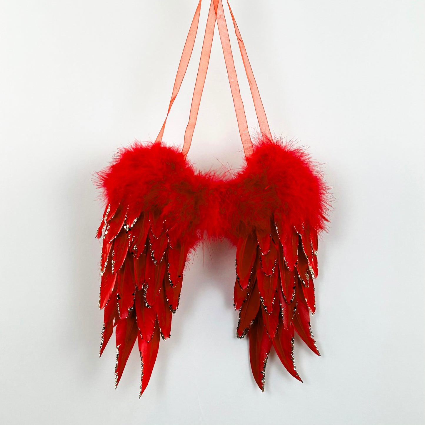 Red Angel Wing Ornament