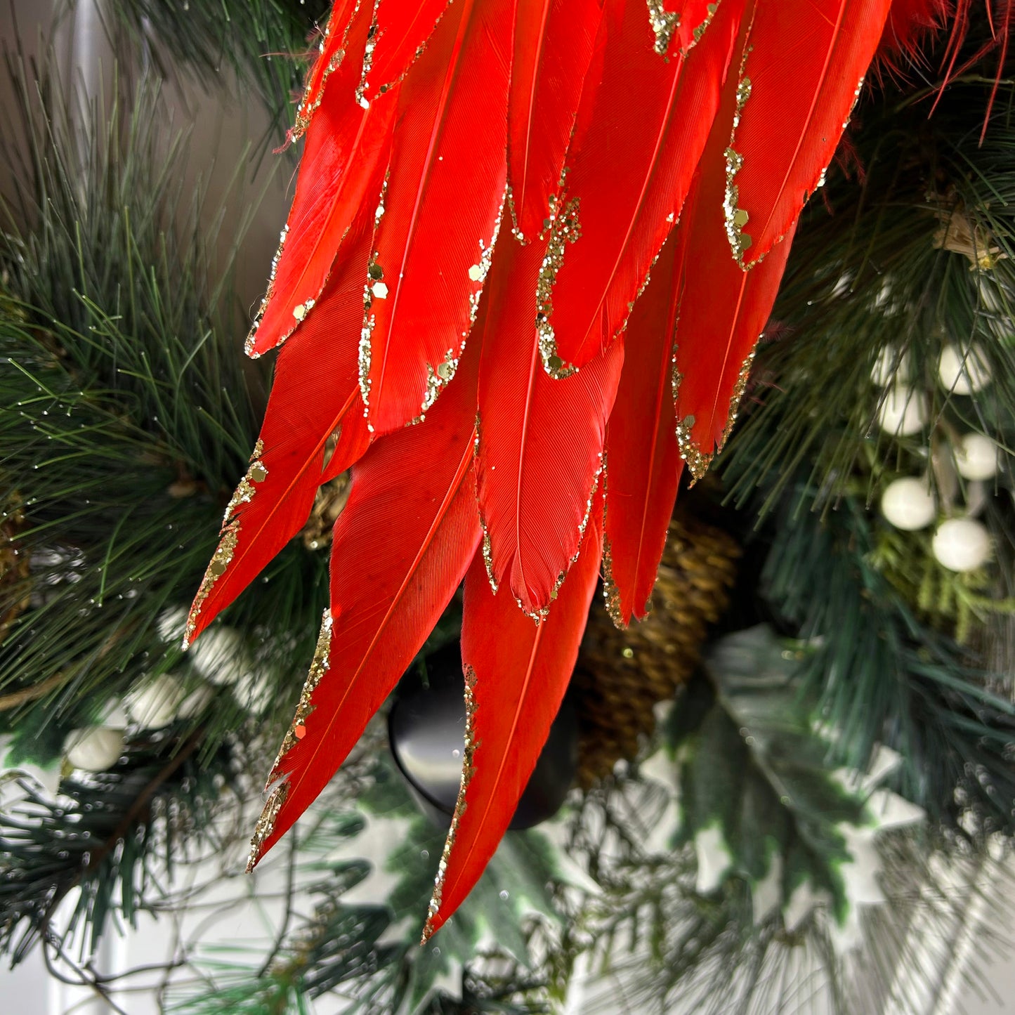 Red Angel Wing Ornament