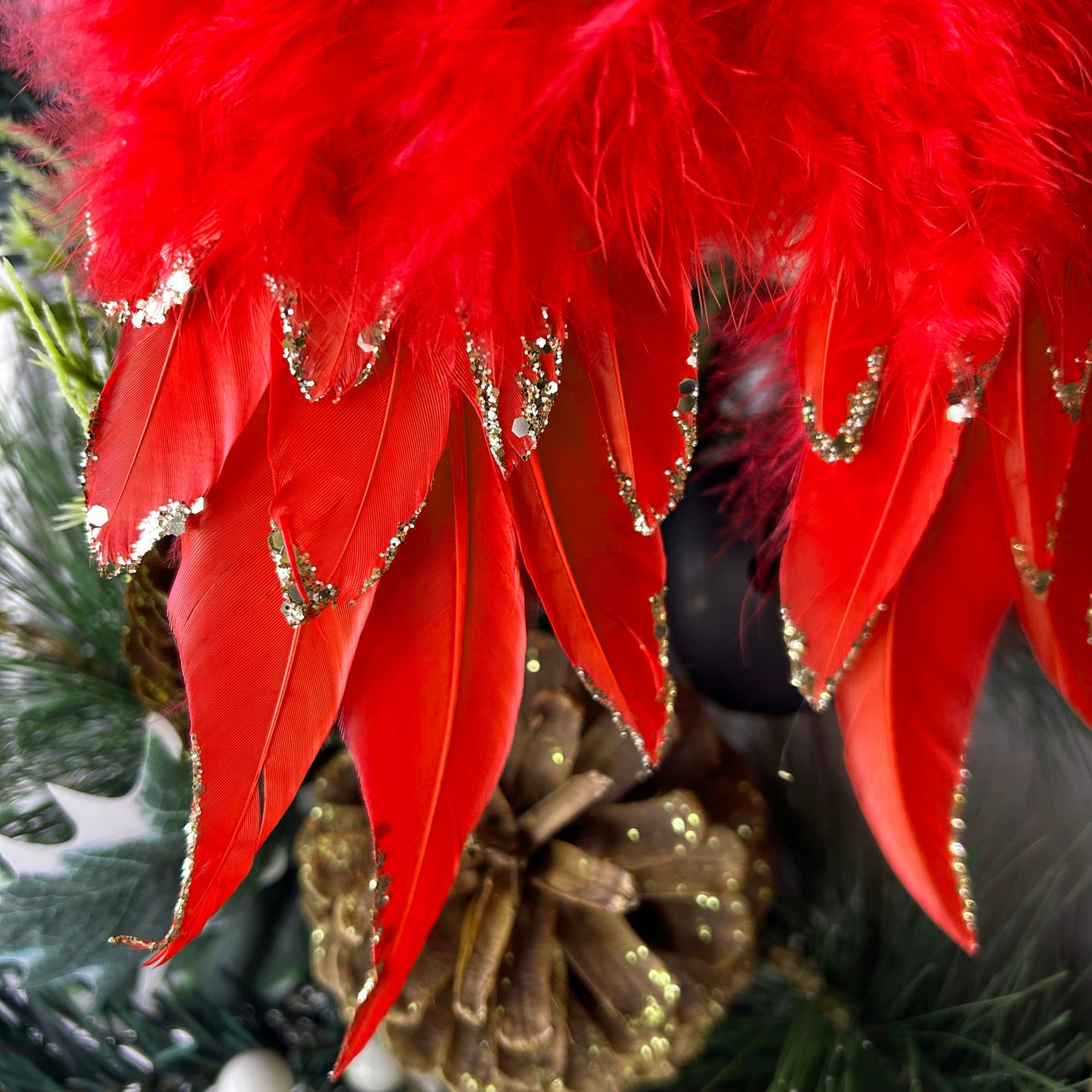 Red Angel Wing Ornament