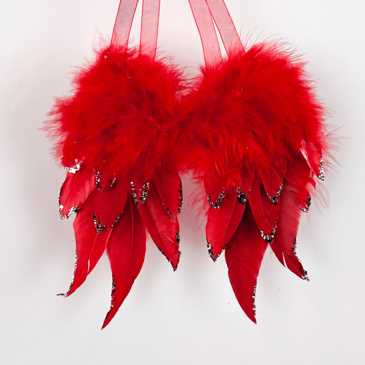 Red Angel Wing Ornament