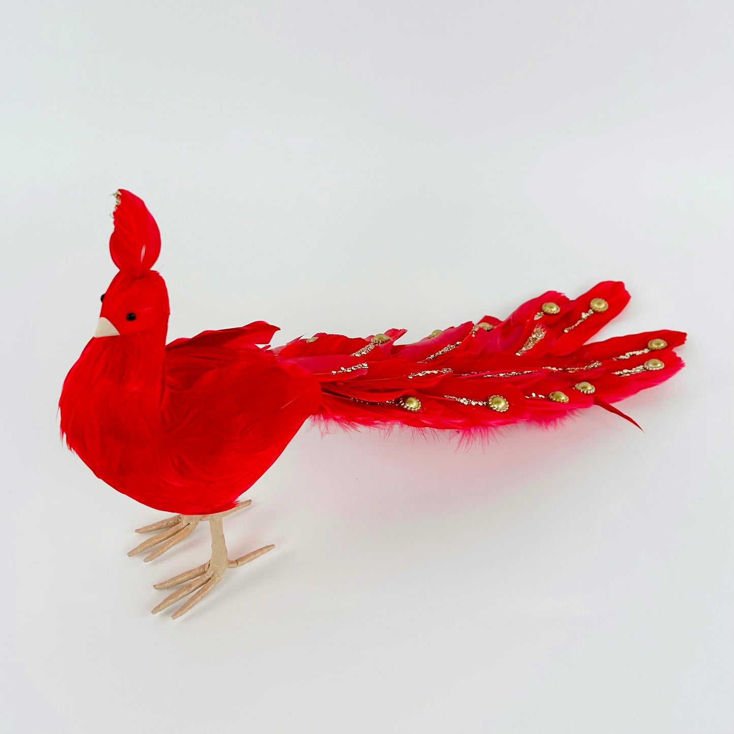 Red Peacock Ornament