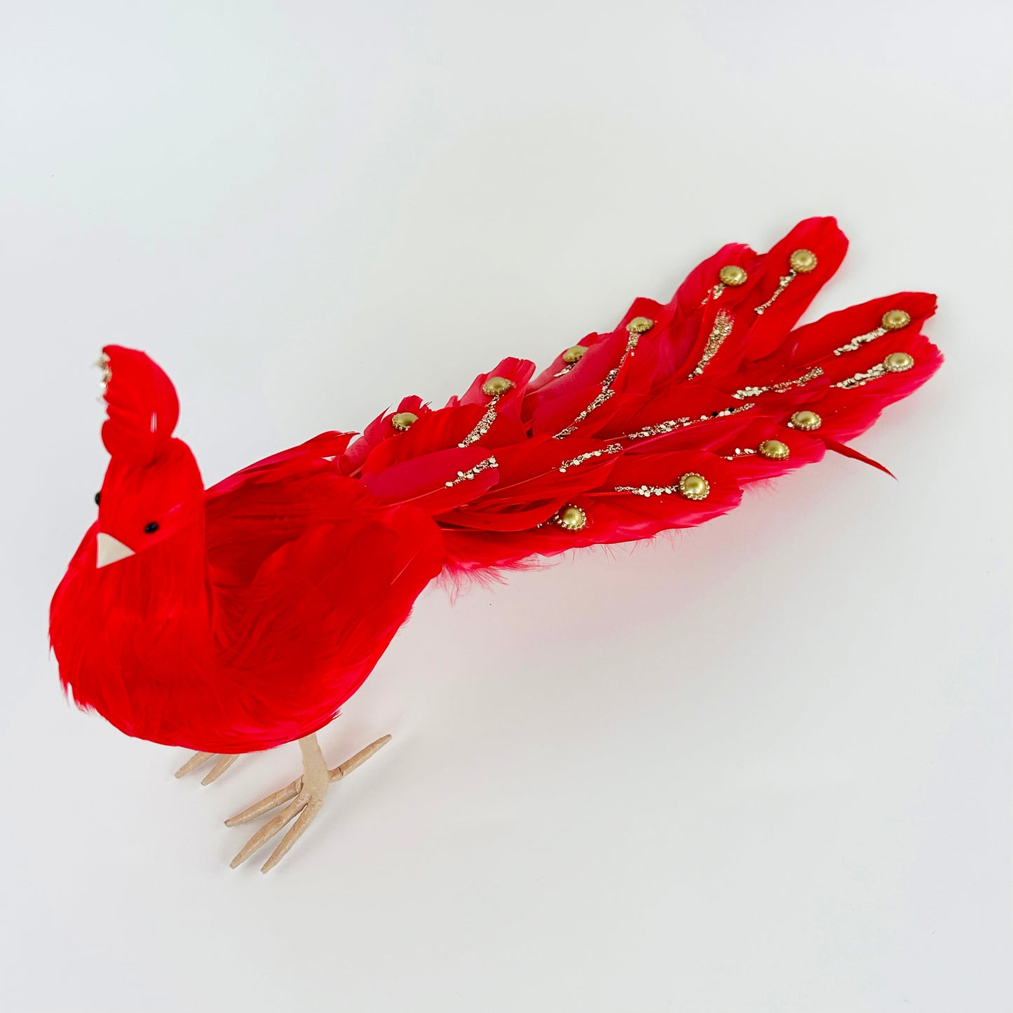 Red Peacock Ornament