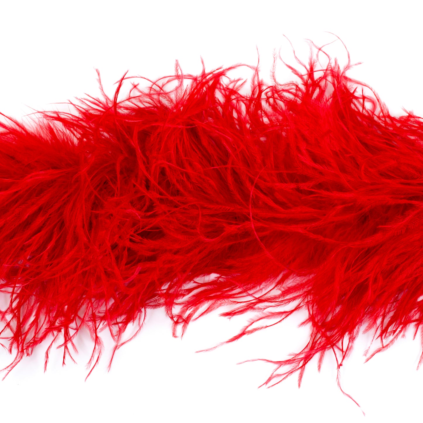 Value Three-Ply Ostrich Feather Boa - Red