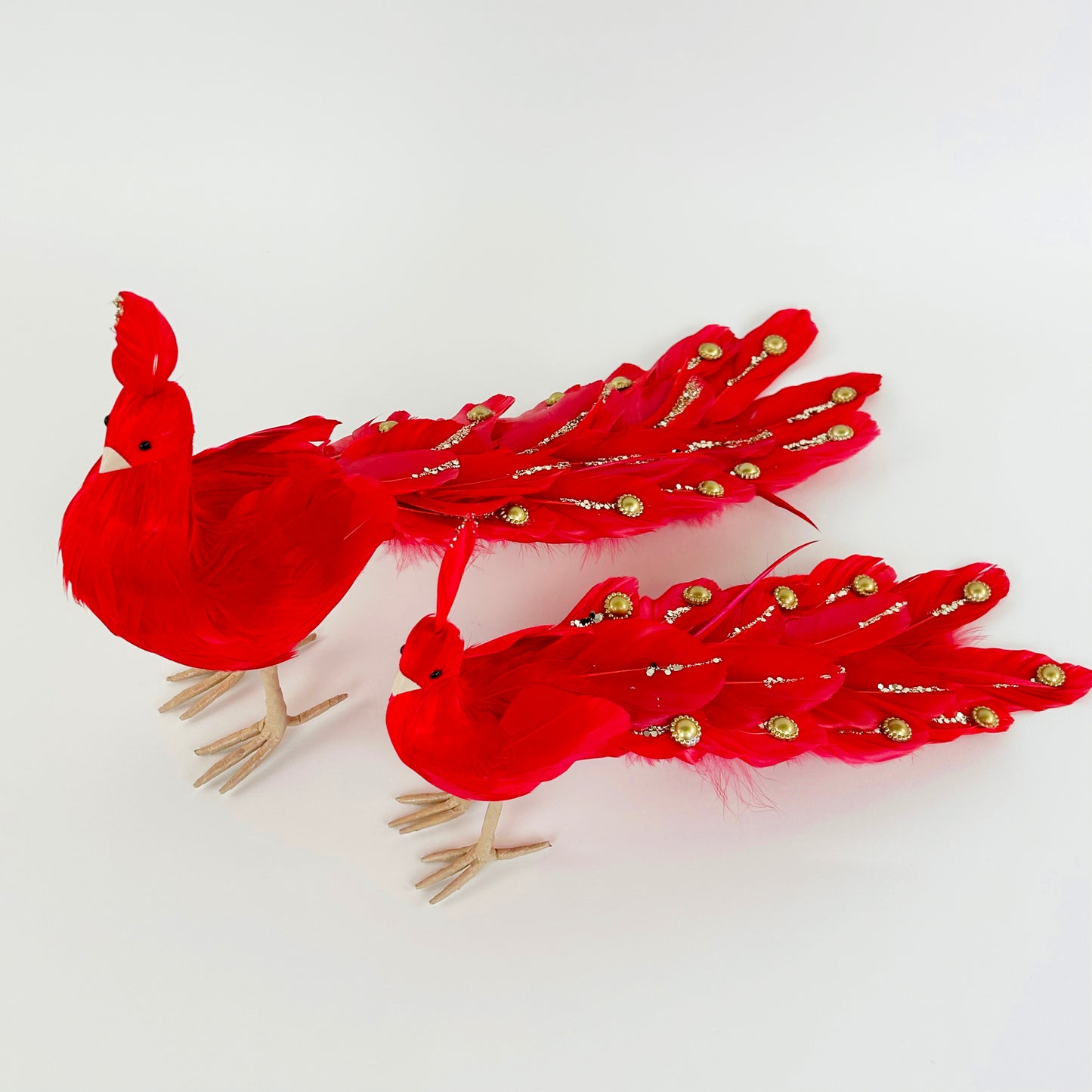 Red Peacock Ornament