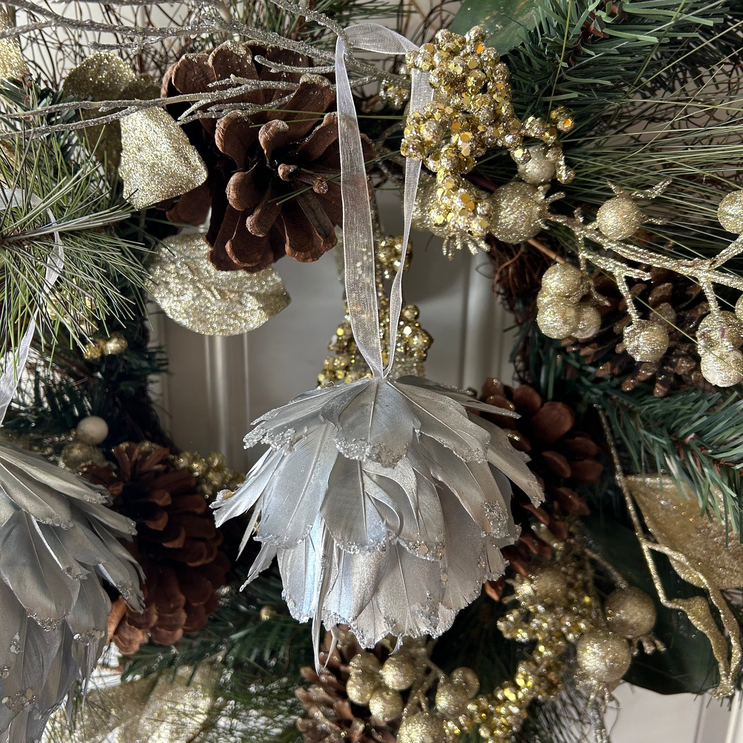 Silver Christmas Ornament Balls