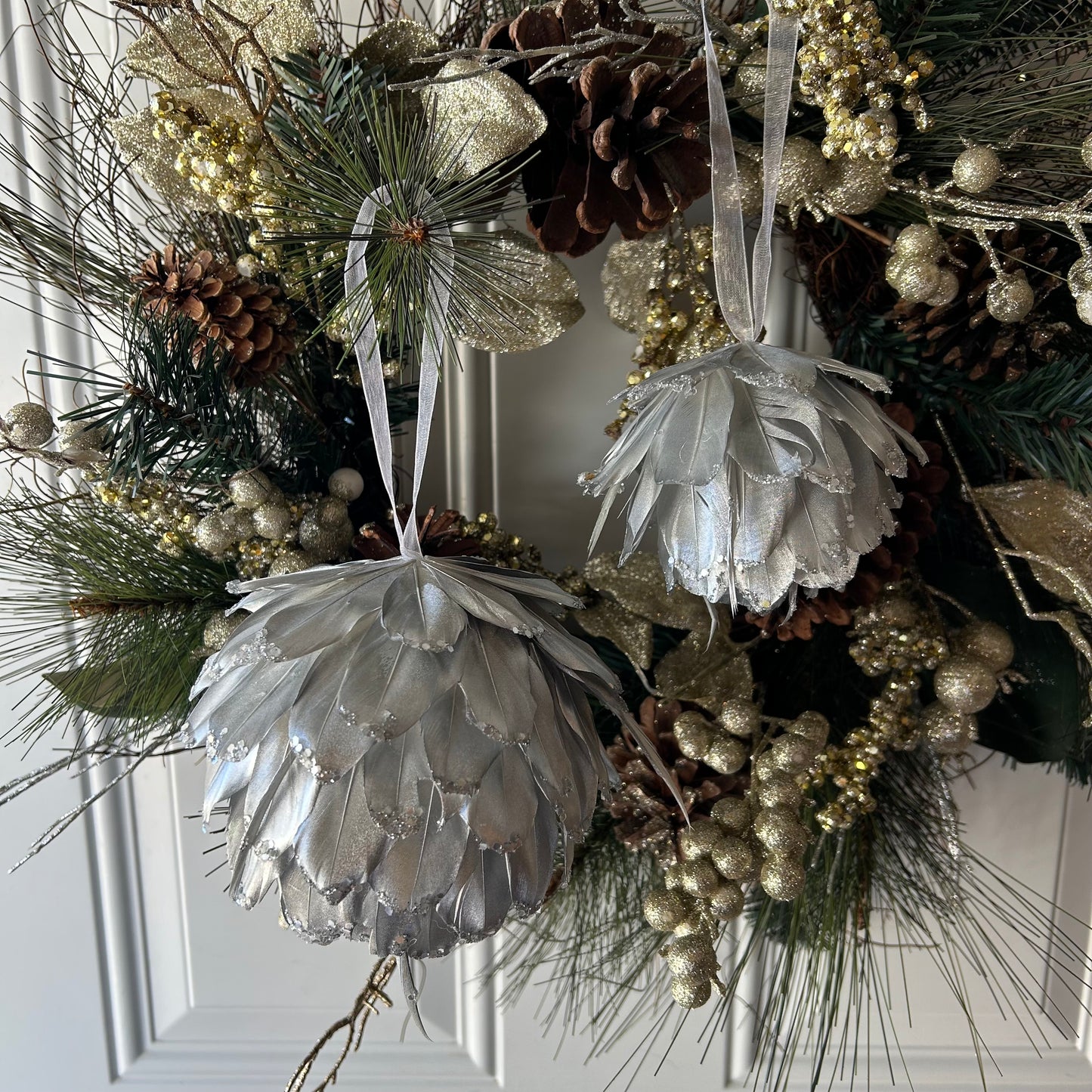 Silver Christmas Ornament Balls