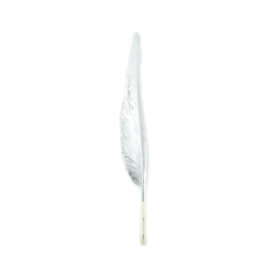 Gilded Goose Pointer Feathers - Silver