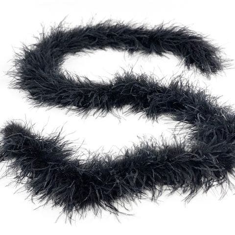 Ostrich Boa - Value Four Ply - Black