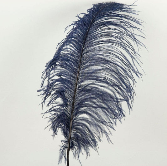 Bulk Ostrich Feathers-Damaged Femina - Country Blue