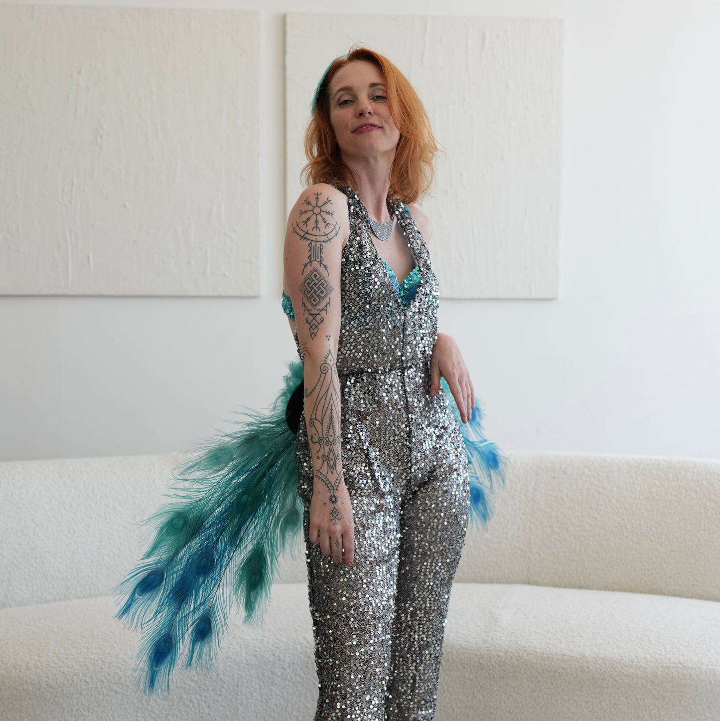 Ocean Dream Peacock Fairy Wings & Cuffs