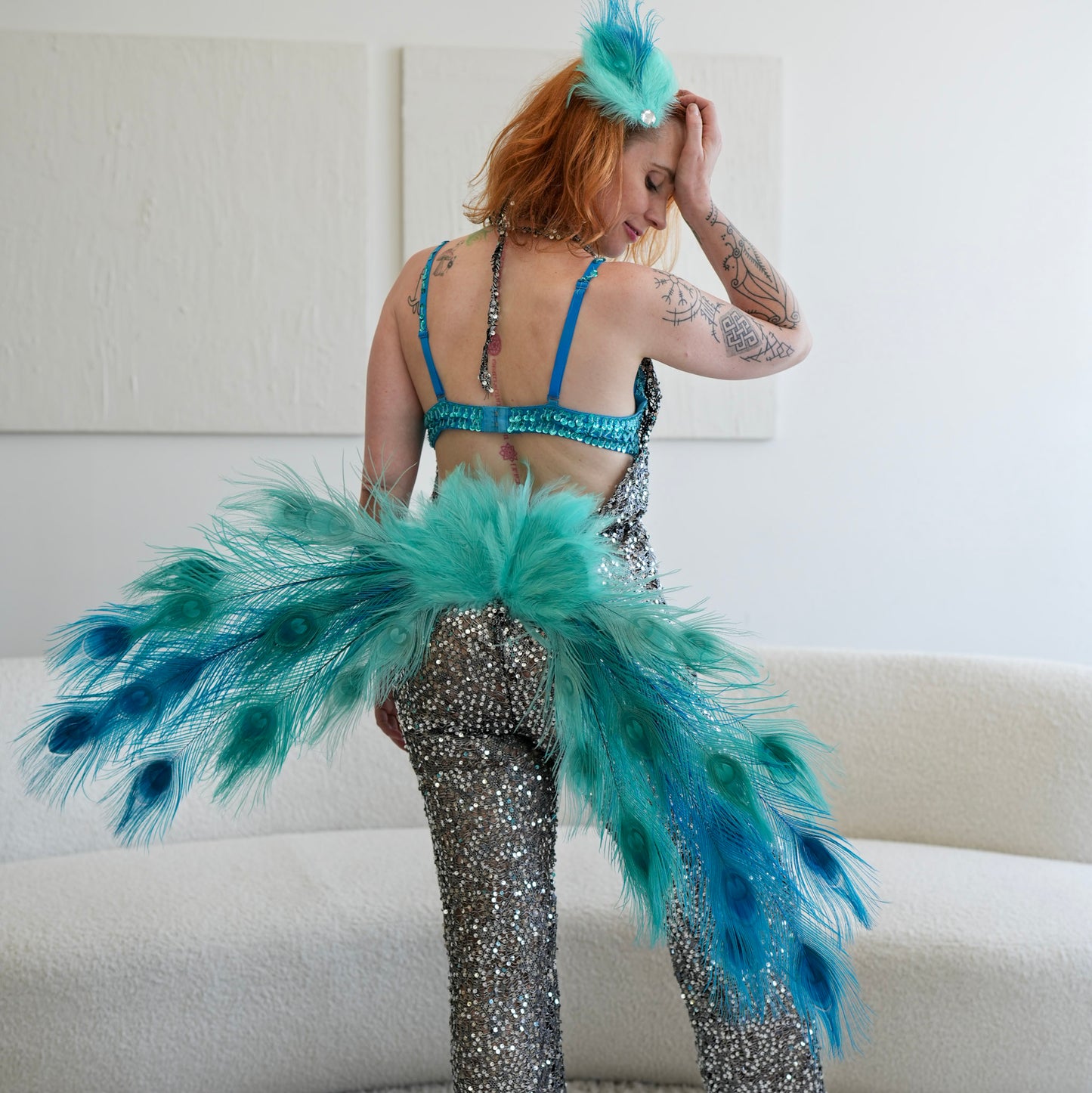 Ocean Dream Peacock Fairy Wings & Cuffs