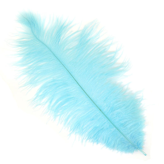 Ostrich Feathers 13-16" Drabs - Light Turquoise