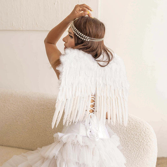 Small Angel Costume Wings-White