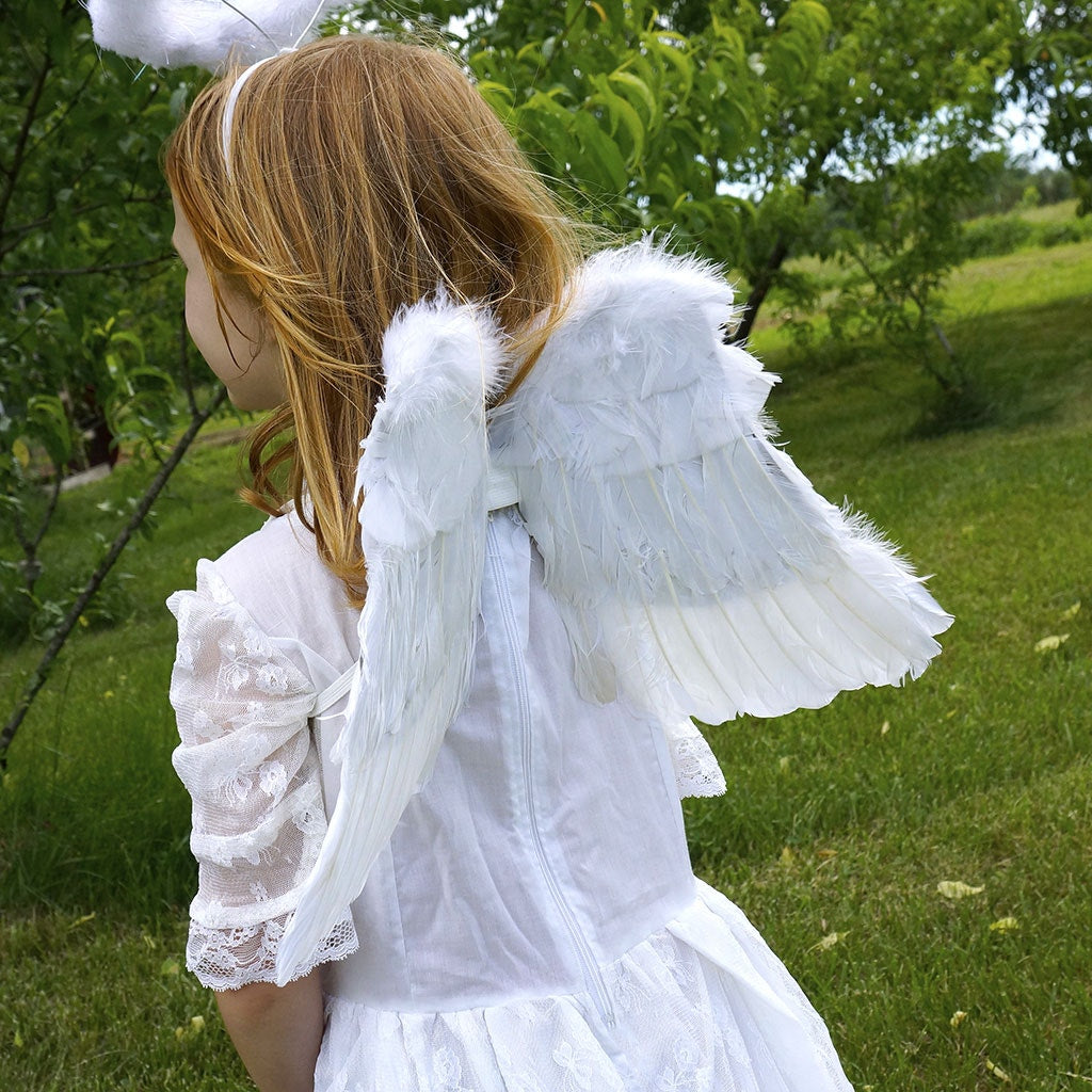 Small Angel Feather Costume Wing - Kids Halloween Costume and Cosplay Dress Up