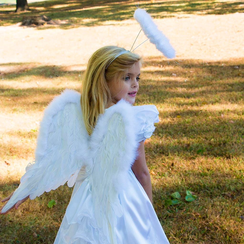 ZUCKER White Angel Fairy Costume Wings - Small Adult and Teens Halloween Costume & Cosplay Feather Wings ZUCKER White Angel Fairy Costume Wings - Small Adult and Teens Halloween Costume & Cosplay Feather Wings