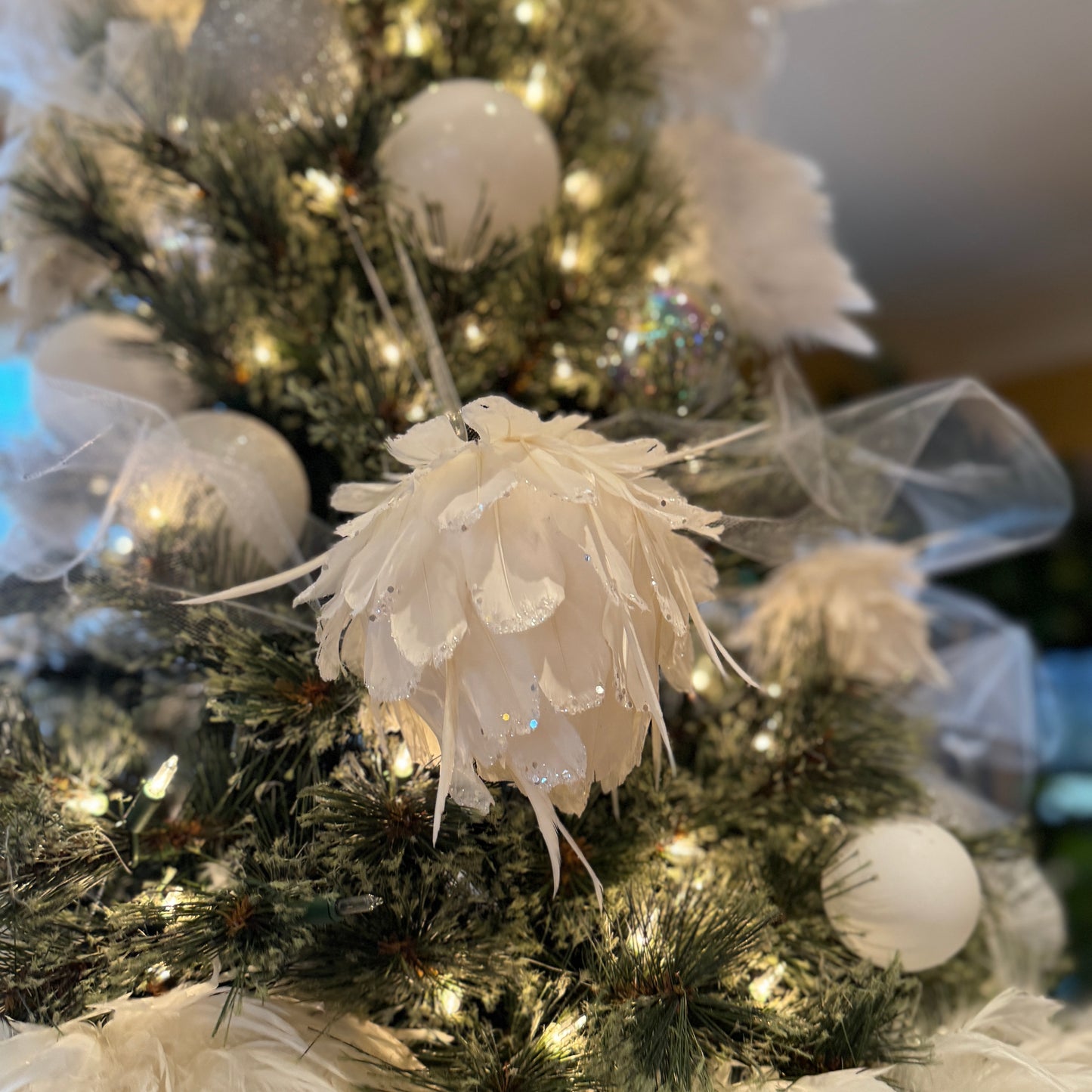 White Christmas Ornament