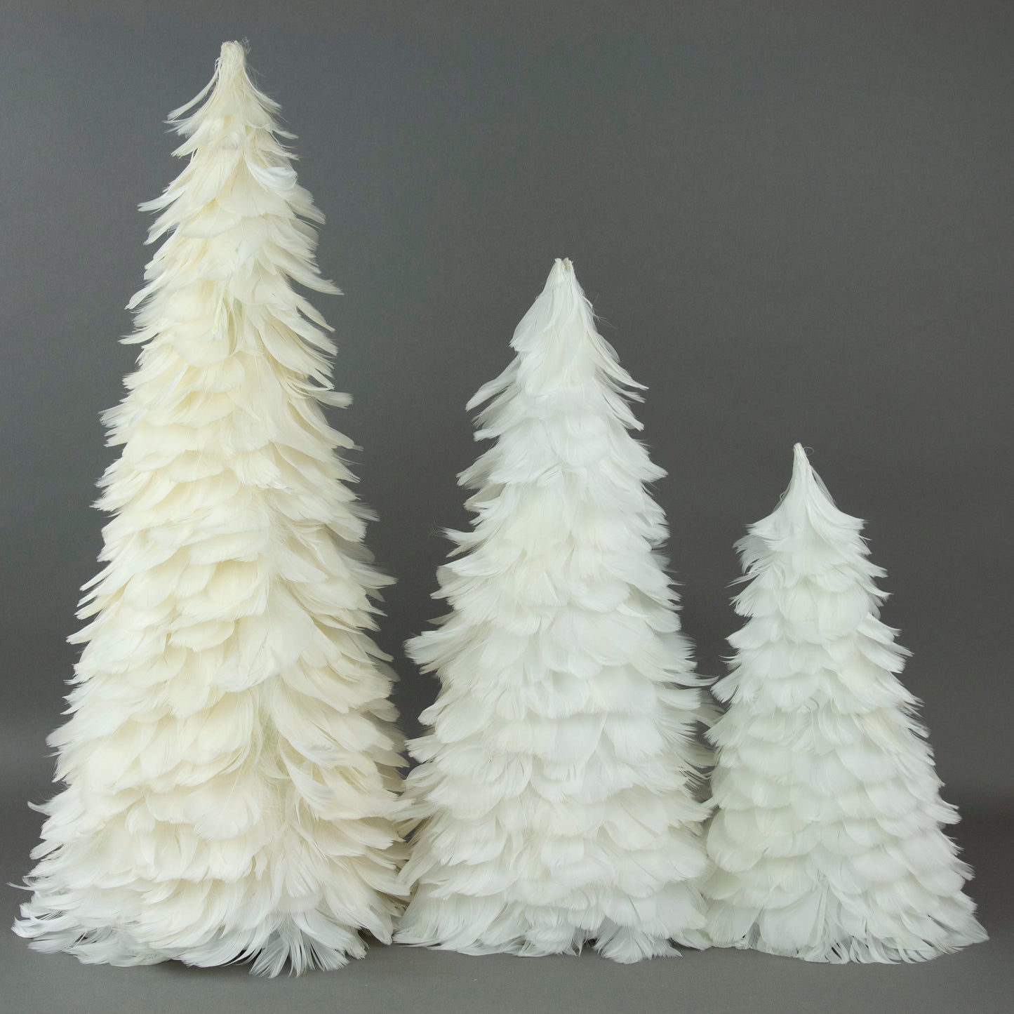 Goose Coquille Feather Tree 12" - White