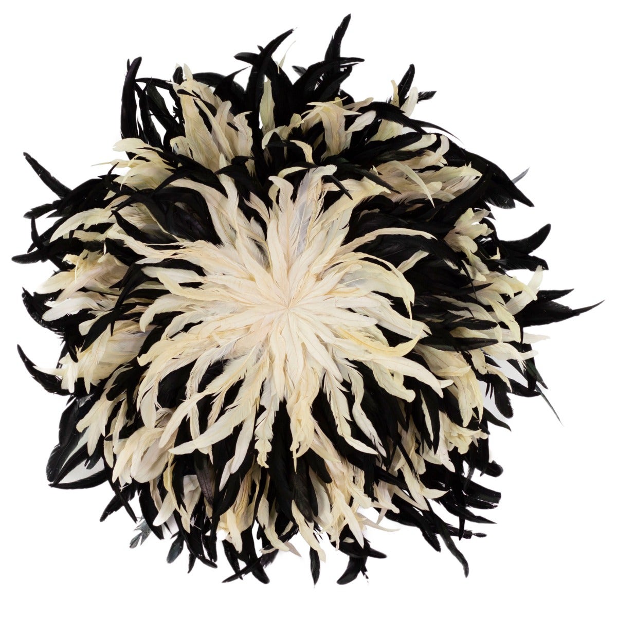 Black and Beige Feather Wall Art Juju Hat