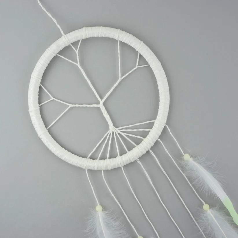 Dream Catcher Tree Of Life Glow In Dark --White