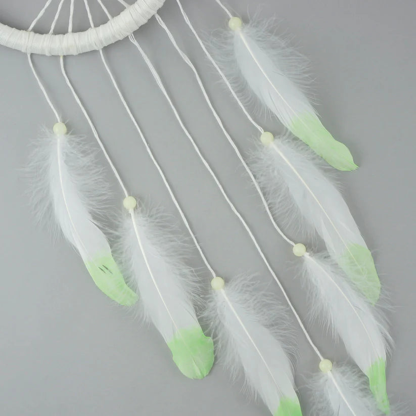 Dream Catcher Tree Of Life Glow In Dark --White