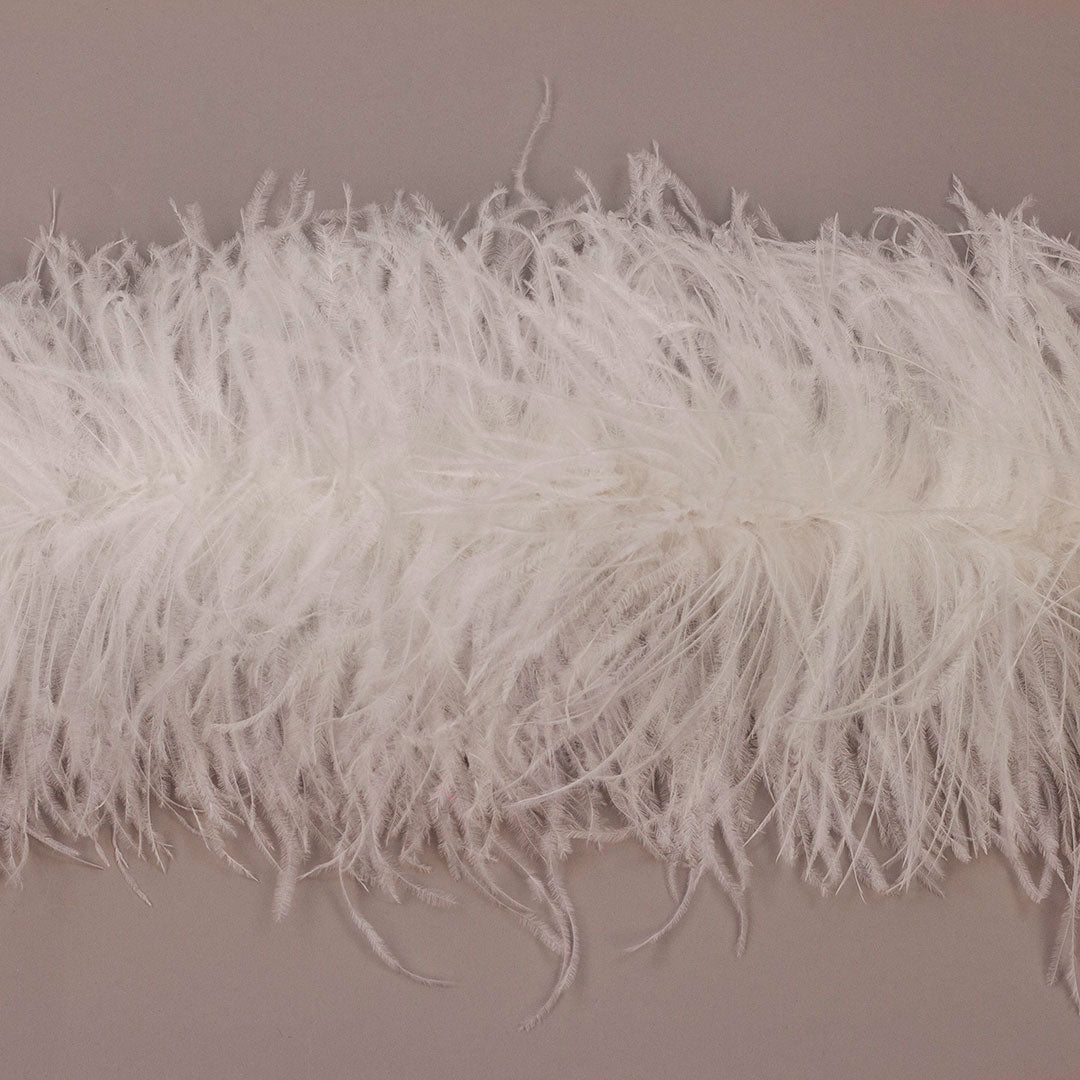 White 6 Ply Ostrich Feather Boa